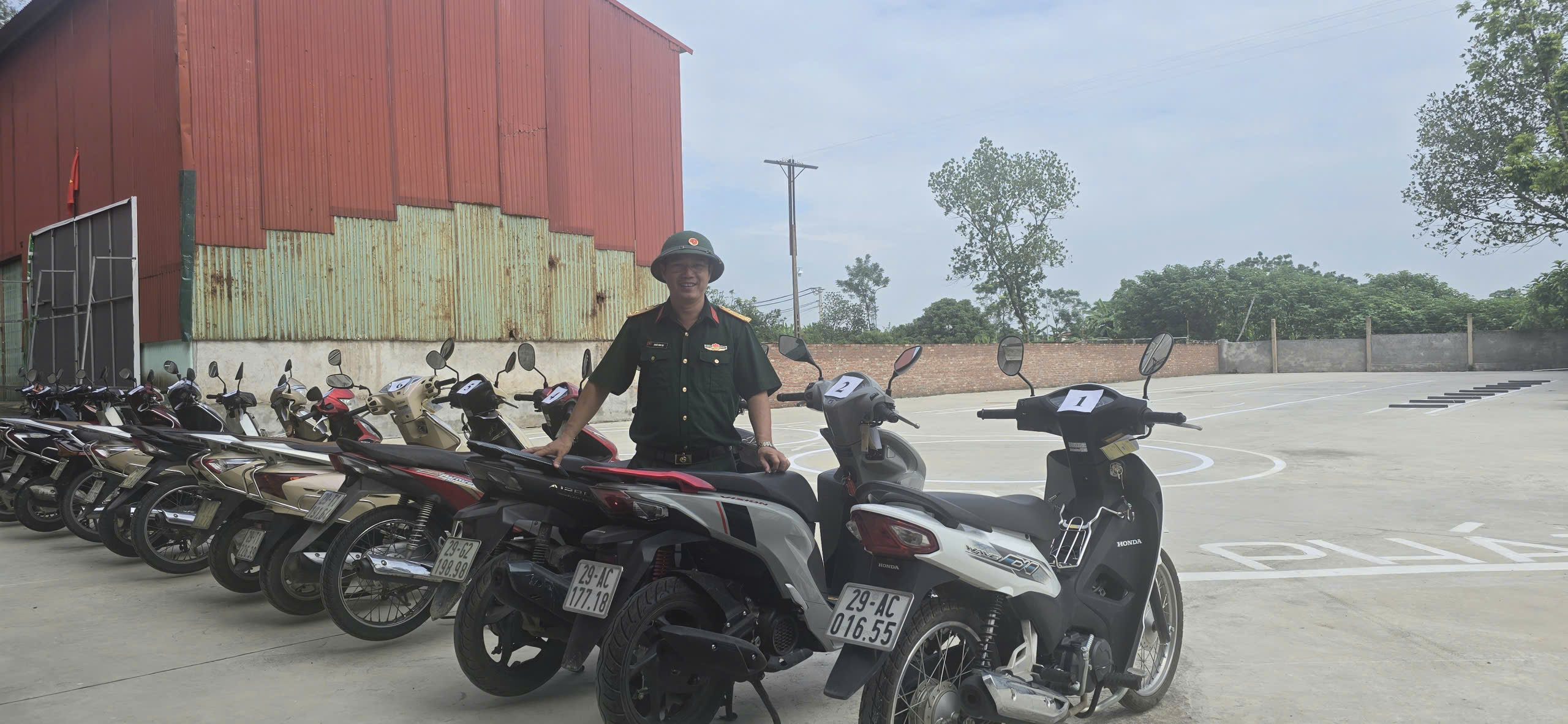 Ảnh sân tập lái xe mô tô A1